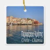 zGR062 CRETE CHANIA, Griekenland, Keramisch Ornament (Voorkant)