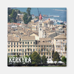 zGR064 CORFU Kerkyra, Griekenland, Koelkast Magneet