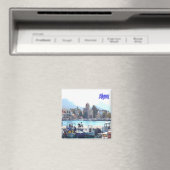 zGR068 AEGINA Port, Griekenland, Koelkast Magneet (Insitu (Vaatwasser))