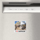 zGR087 SANTORINI I Love, Griekenland, Koelkast Magneet (Insitu (Vaatwasser))