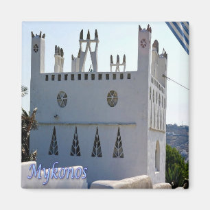 zGR098 MYKONOS, Taubenturmteco, Griekenland, Koelk Magneet