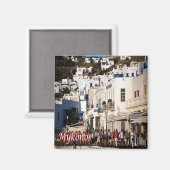 zGR105 MYKONOS Panorama, Griekenland Magneet (Voorkant / Achterkant)