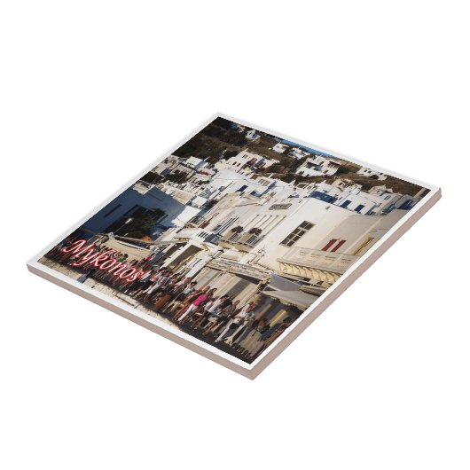 zGR105 MYKONOS Panorama, Griekenland, Tegeltje (Zijkant)