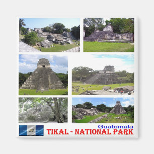 zGT009 TIKAL N.P. Mosaic, Guatemala, Fridge Magneet