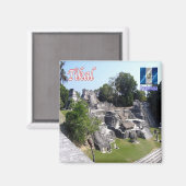 zGT011 TIKAL, Guatemala, Amerika, Fridge Magneet (Voorkant / Achterkant)