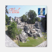 zGT011 TIKAL, Guatemala, Amerika, Fridge Magneet (Voorkant)