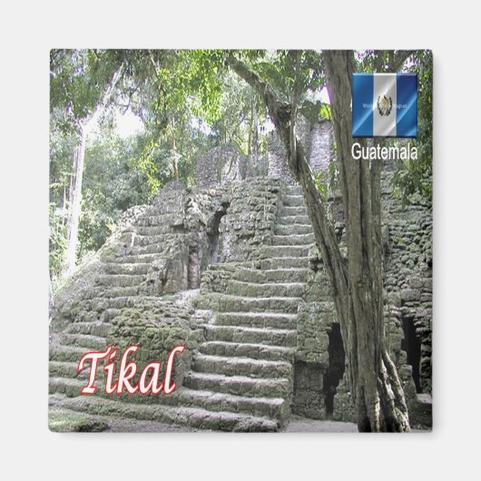 ZGT012 TIKAL National Park, Guatemala, Fridge Magneet (Voorkant)