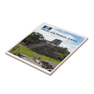 zGT016 TIKAL Nationaal Park, Guatemala, Tegeltje