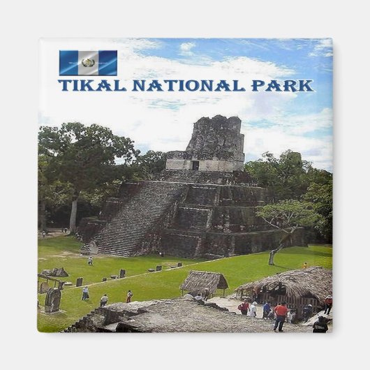 ZGT016 TIKAL National Park, Guatemala, Fridge Magneet (Voorkant)