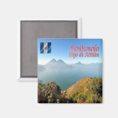 zGT019 GUATEMALA, Lake Atitlan, Amerika, Fridge Magneet (Voorkant / Achterkant)