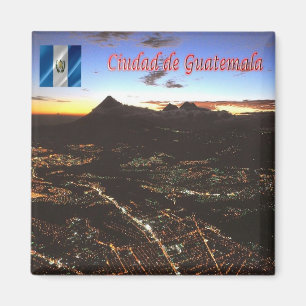 zGT021 GUATEMALA City at Night, America, Fridge Magneet