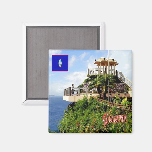 zGU005 PUNTAN DOS AMANTES, GUAM, Oceania, Fridge Magneet (Voorkant / Achterkant)