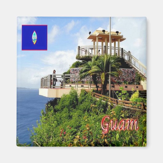 zGU005 PUNTAN DOS AMANTES, GUAM, Oceania, Fridge Magneet (Voorkant)