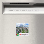 zGY005 GEORGETOWN I Love, Guyana, Fridge Magneet (Insitu (Vaatwasser))