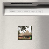 zGY006 GUYANA, Houses in Guyana, Amerika, Fridge Magneet (Insitu (Vaatwasser))