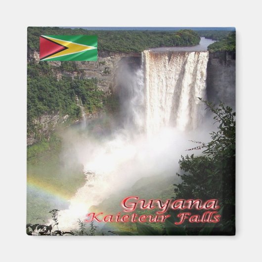 zGY007 GUYANA, Kaieteur Herfsten, Amerika, Fridge Magneet (Voorkant)