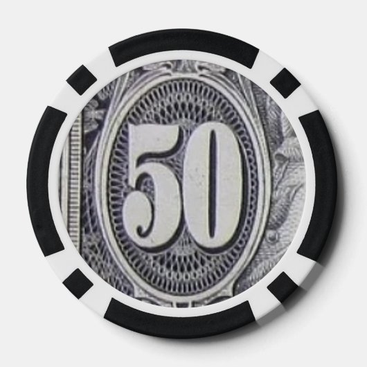 ZH50  POKER CHIPS (Achterkant)