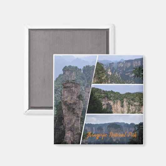 Zhangjiajie Collage Magnet (Voorkant / Achterkant)