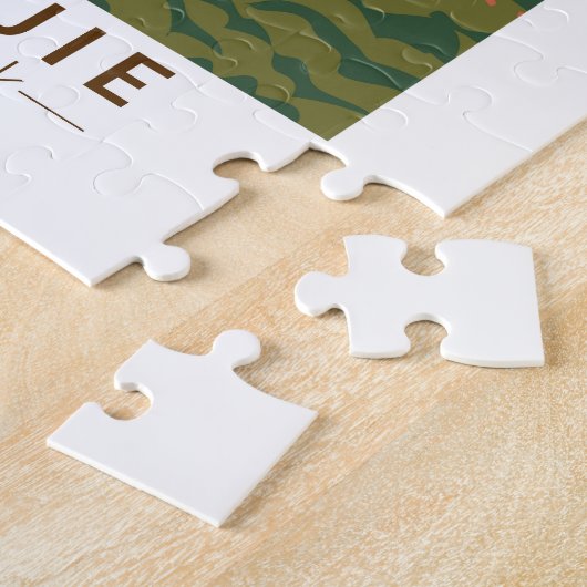 Zhangjiajie National Forest China Travel Art Retro Legpuzzel (Zijkant)