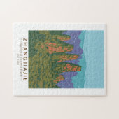 Zhangjiajie National Forest China Travel Art Retro Legpuzzel (Horizontaal)