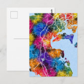 Zhanjiang China Stadsplattegrond Briefkaart (Voorkant / Achterkant)