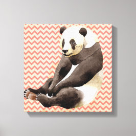 Zhen Zhen de Panda Ingepakte Canvas Print
