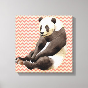 Zhen Zhen de Panda Wrapped Canvas Druk