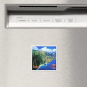 ZHI006 KAUAI, HAWAII, Uitzicht vanuit de lucht, Oc Magneet (Insitu (Vaatwasser))