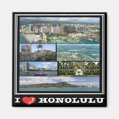ZHI011 HONOLULU I LIEFT, HAWAII, Mozaïek, Fridge Magneet (Voorkant)