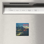 zHK010 HONG KONG panorama, Azië, Fridge Magneet (Insitu (Vaatwasser))