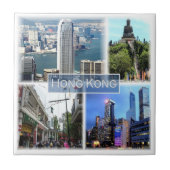 zHK011 HONG KONG, Souvenir, Tegeltje (Voorkant)