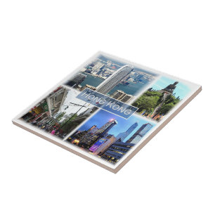 zHK011 HONG KONG, Souvenir, Tegeltje