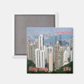 zHK014 VICTORIA PEAK Hong Kong, Azië, Fridge Magneet (Voorkant / Achterkant)