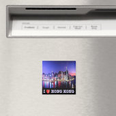 zHK016 I Love HONG KONG, Asia, Fridge Magneet (Insitu (Vaatwasser))