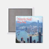 zHK017 VICTORIA PEAK Hong Kong, Azië, Fridge Magneet (Voorkant / Achterkant)