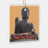 zHK020 TIAN TAN BUDDHA, Hong Kong, Souvenir Keramisch Ornament (Rechts)