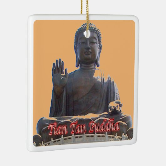 zHK020 TIAN TAN BUDDHA, Hong Kong, Souvenir Keramisch Ornament (Rechts)
