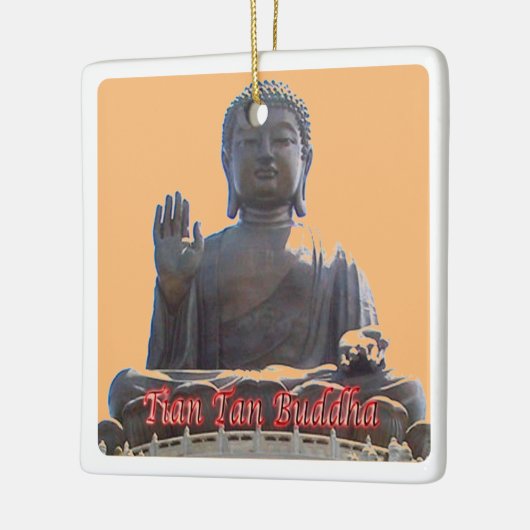 zHK020 TIAN TAN BUDDHA, Hong Kong, Souvenir Keramisch Ornament (Links)