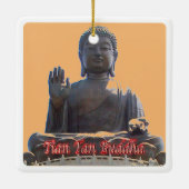 zHK020 TIAN TAN BUDDHA, Hong Kong, Souvenir Keramisch Ornament (Achterkant)