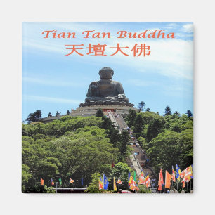 zHK021 TIAN TAN BUDDHA, Hong Kong, Azië, Fridge Magneet