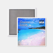 ZHN008 ROATAN Bay Islands, Honduras, Fridge Magneet (Voorkant / Achterkant)