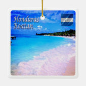 ZHN008 ROATAN Bay Islands, Honduras, Keramisch Ornament (Achterkant)
