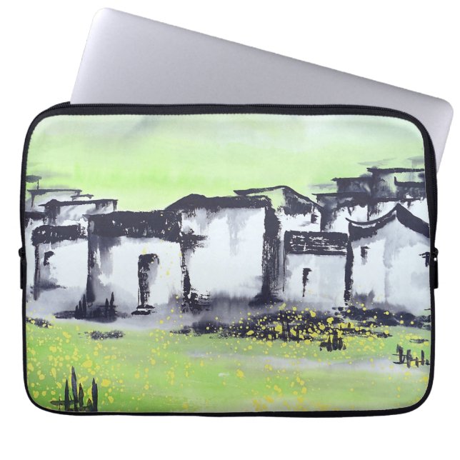 Zhongguo Cun - Chinees dorp Laptop Sleeve (Voorkant)