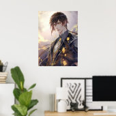 Zhongli Genshin Poster (Thuiskantoor)
