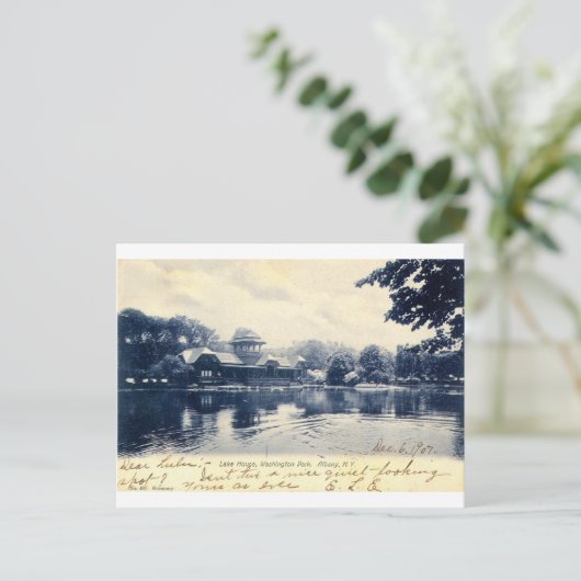ZHR0039 1907  Washington Park, Albany Briefkaart (Staand voorkant)
