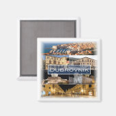 zHR003 DUBROVNIK - Kroatië - Fridge Magneet (Voorkant / Achterkant)