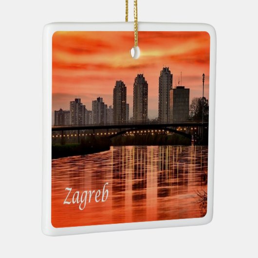 zHR004 ZAGREB, Kroatië, Europa, Keramisch Ornament (Rechts)