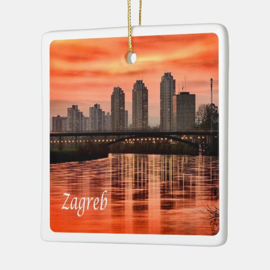 zHR004 ZAGREB, Kroatië, Europa, Keramisch Ornament (Links)