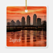 zHR004 ZAGREB, Kroatië, Europa, Keramisch Ornament (Achterkant)