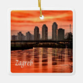 zHR004 ZAGREB, Kroatië, Europa, Keramisch Ornament (Voorkant)